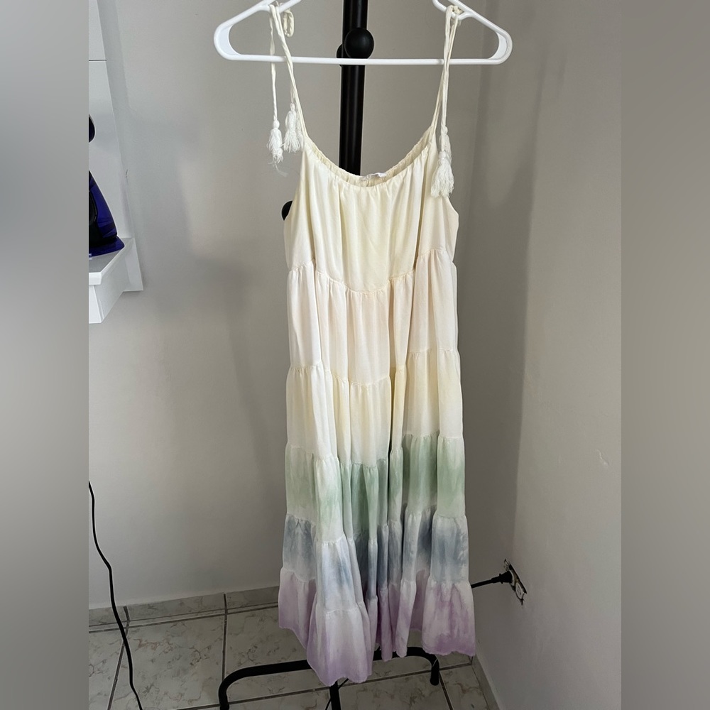 Storia tie dye flowy dress (M)
